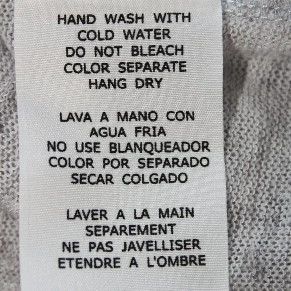 A'reve Anthropologie Women's Light Gray Sheer Back Bow Tank Top ~S~ - Picture 9 of 9